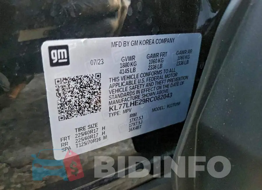 KL77LHE29RC082043 Photo# 13