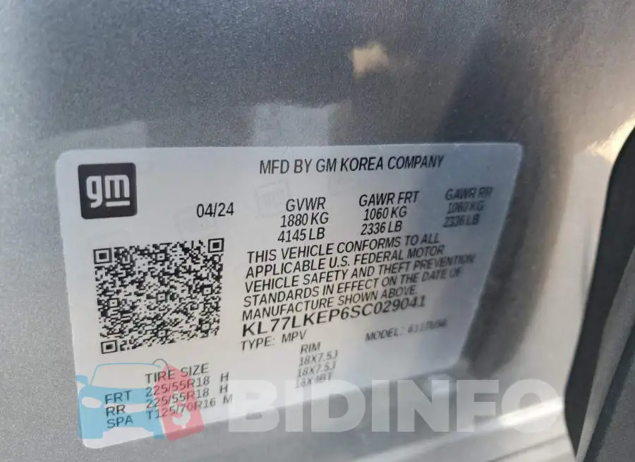 KL77LKEP6SC029041 Photo# 13