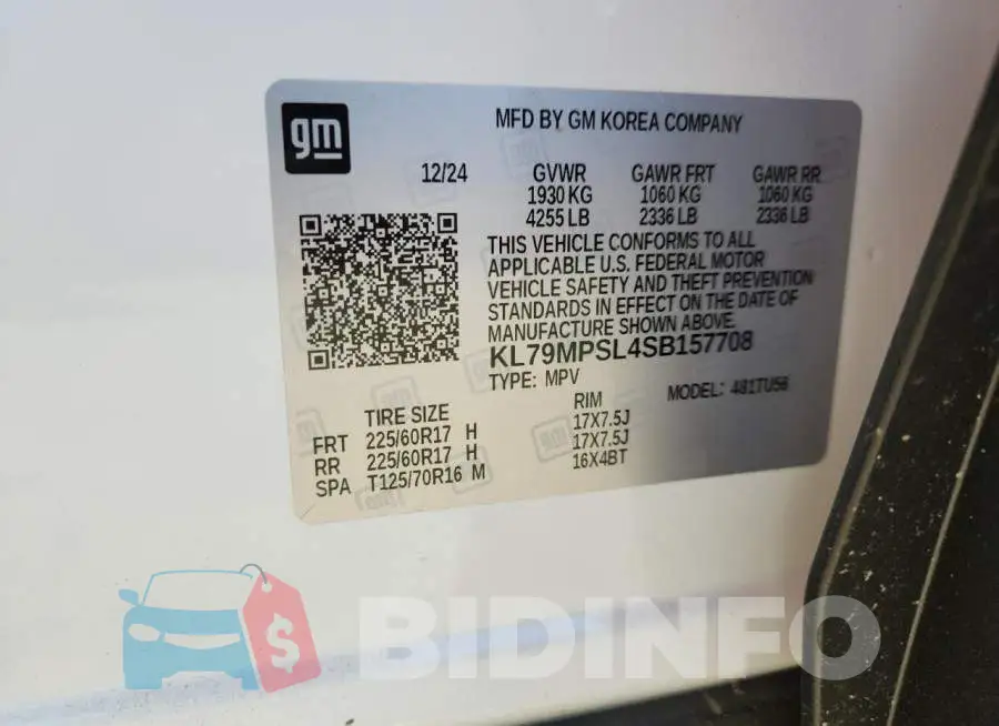 KL79MPSL4SB157708 Photo# 14