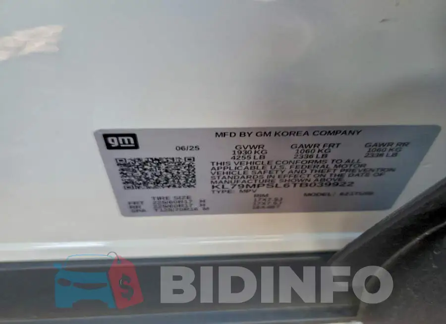 KL79MPSL6TB039922 Photo# 12