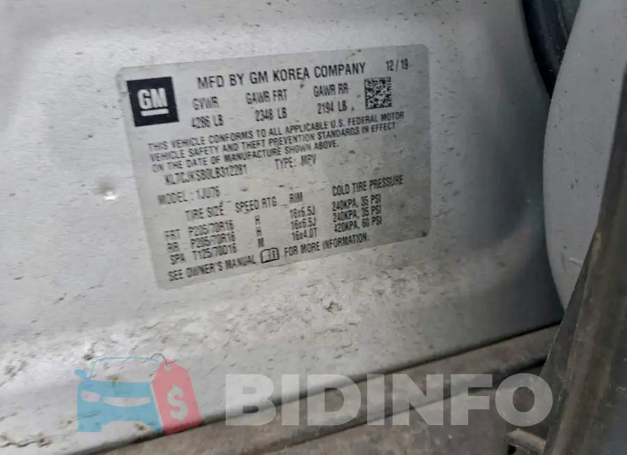 KL7CJKSB0LB312281 Photo# 13