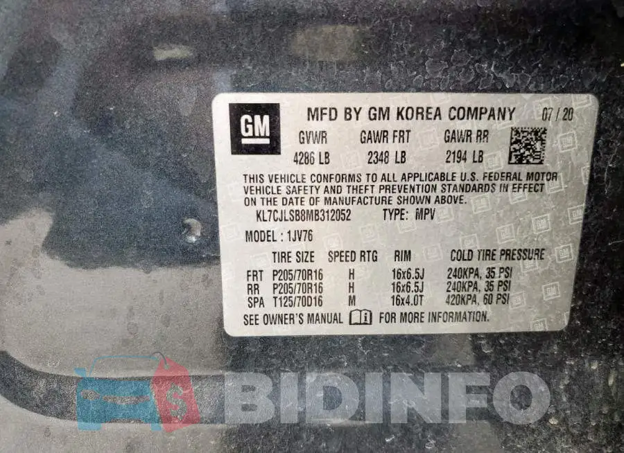KL7CJLSB8MB312052 Photo# 14