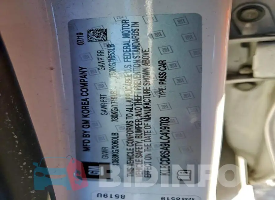 KL8CD6SA9LC409703 Photo# 12