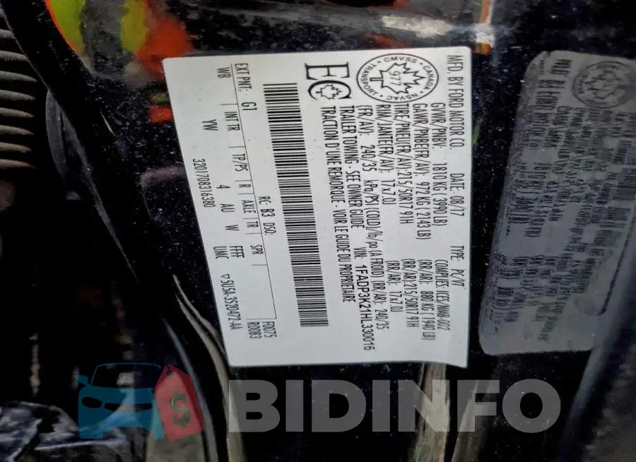 1FADP3K21HL330016 Photo# 13