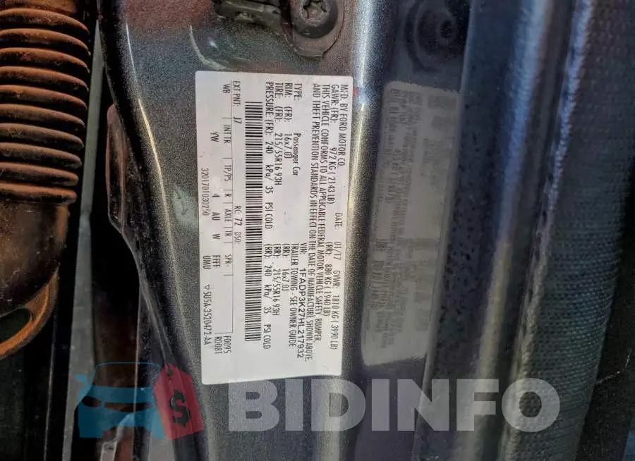 1FADP3K27HL217932 Photo# 13