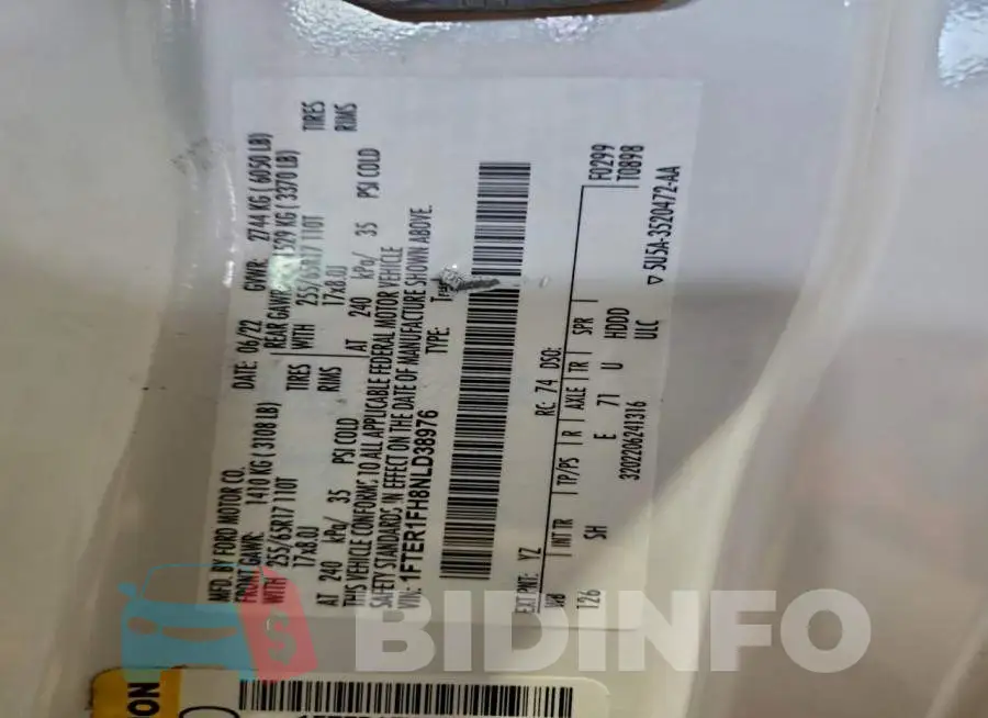 1FTER1FH8NLD38976 Photo# 12