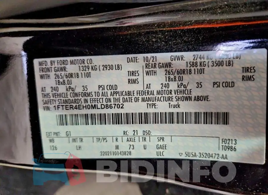 1FTER4EH0MLD86702 Photo# 12