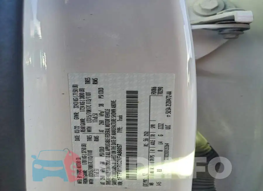 1FTFW1RG2NFA86057 Photo# 12