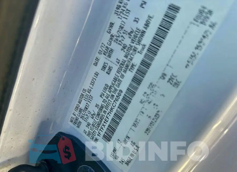 1FTFX1EF7HKC76569 Photo# 10