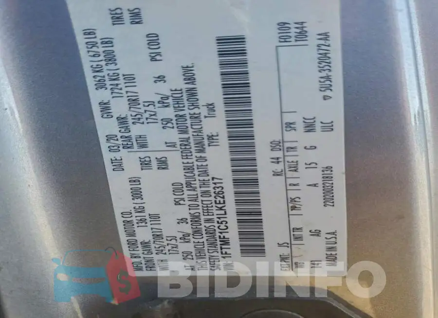 1FTMF1C51LKE26317 Photo# 12