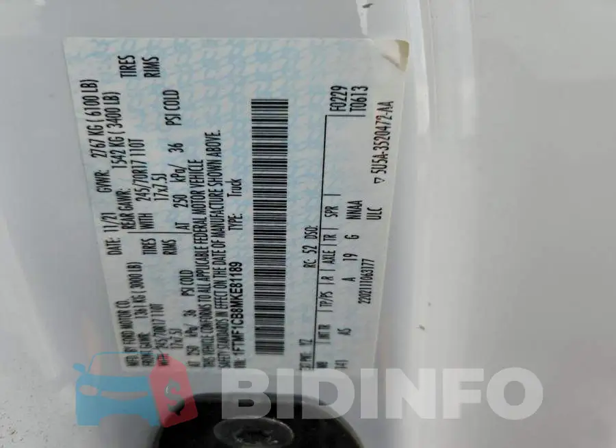 1FTMF1CB8MKE81189 Photo# 12