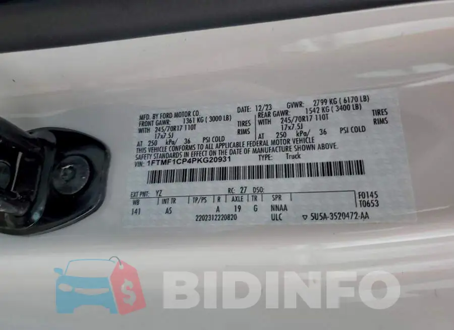1FTMF1CP4PKG20931 Photo# 12