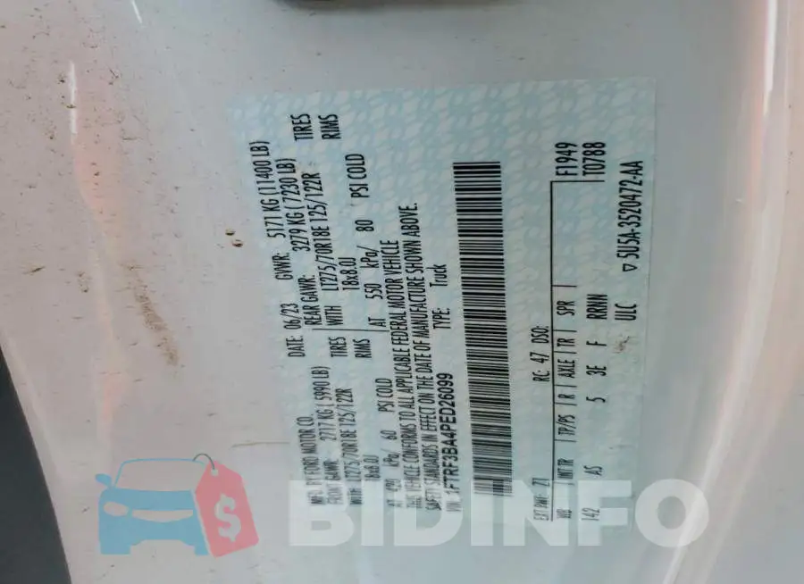 1FTRF3BA4PED26099 Photo# 12