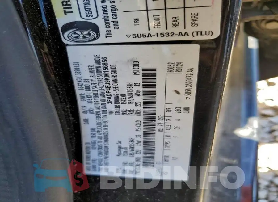 3FADP4EJ9KM156856 Photo# 12