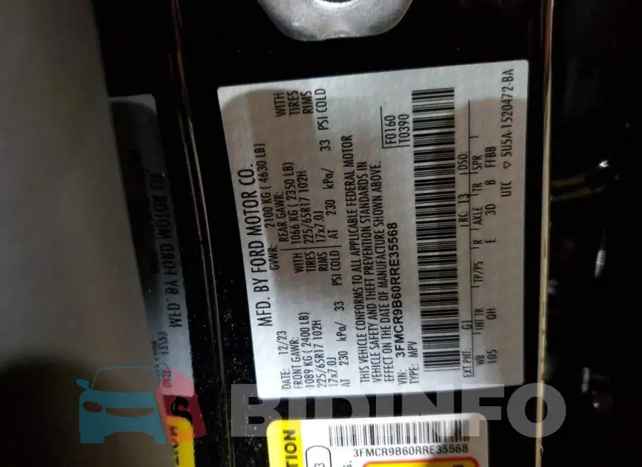 3FMCR9B60RRE35568 Photo# 13