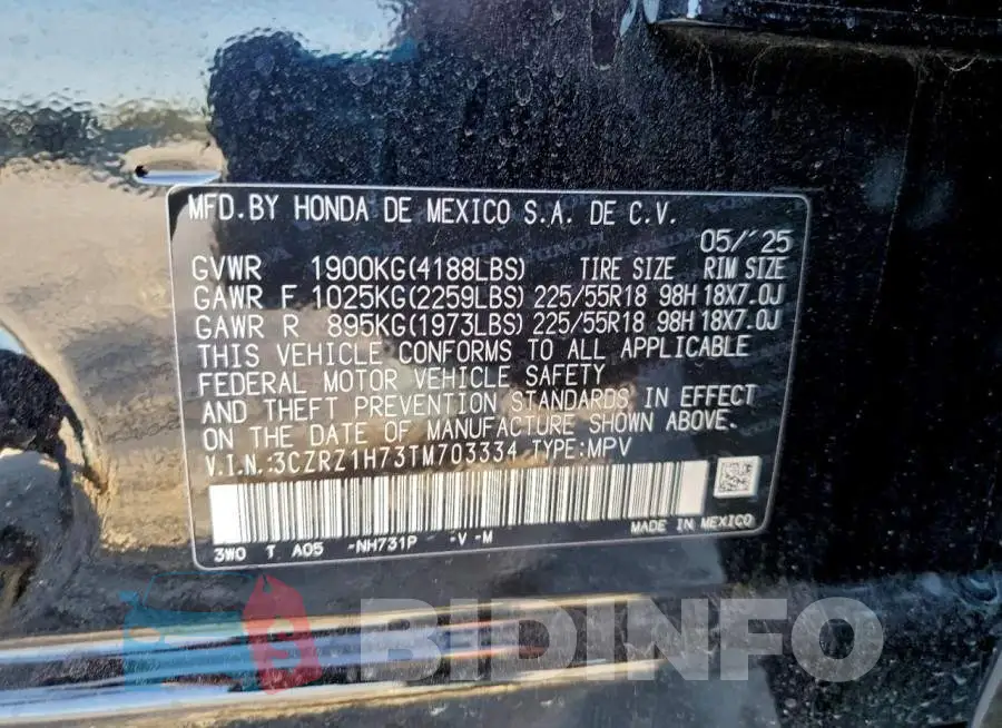3CZRZ1H73TM703334 Photo# 13