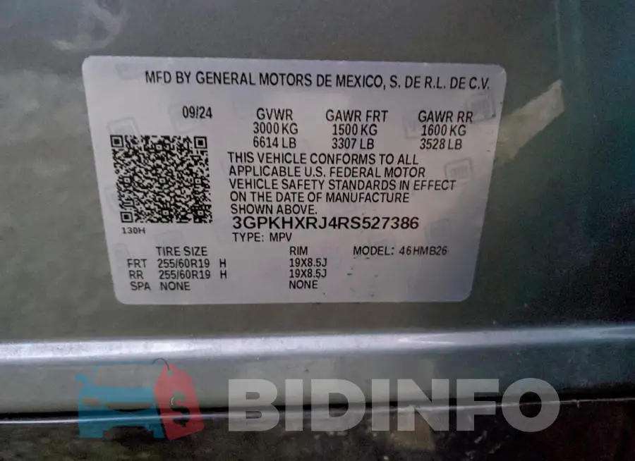 3GPKHXRJ4RS527386 Photo# 14