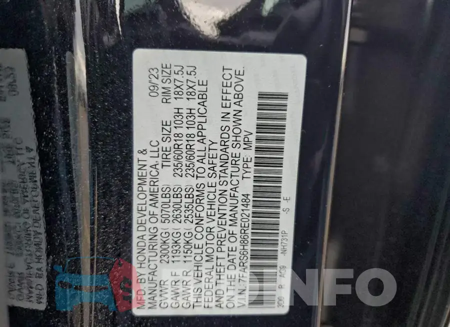 7FARS6H86RE021484 Photo# 13