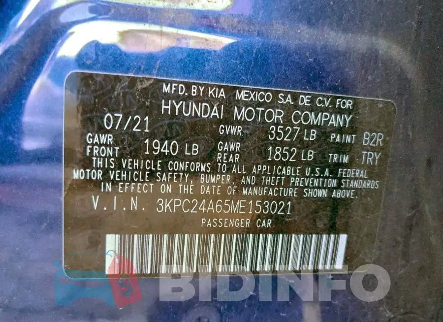 3KPC24A65ME153021 Photo# 12