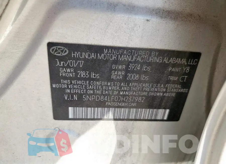 5NPD84LF0JH237982 Photo# 13