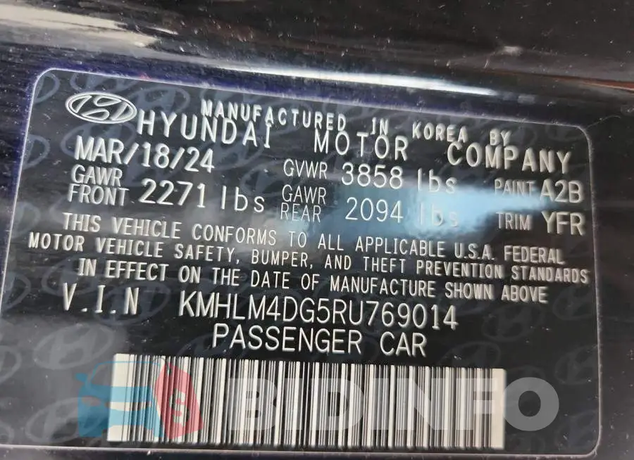 KMHLM4DG5RU769014 Photo# 12