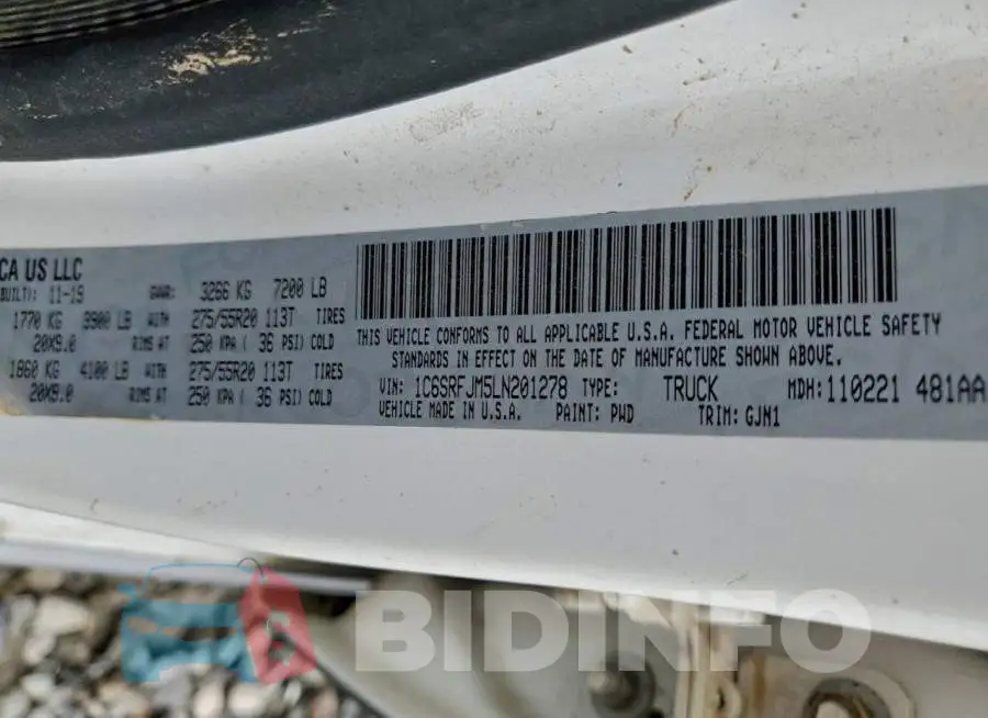 1C6SRFJM5LN201278 Photo# 12