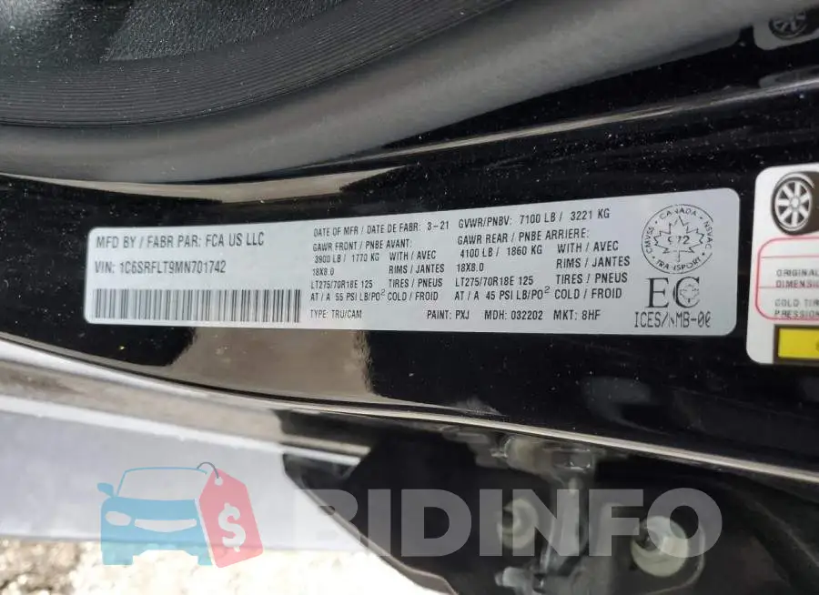 1C6SRFLT9MN701742 Photo# 12