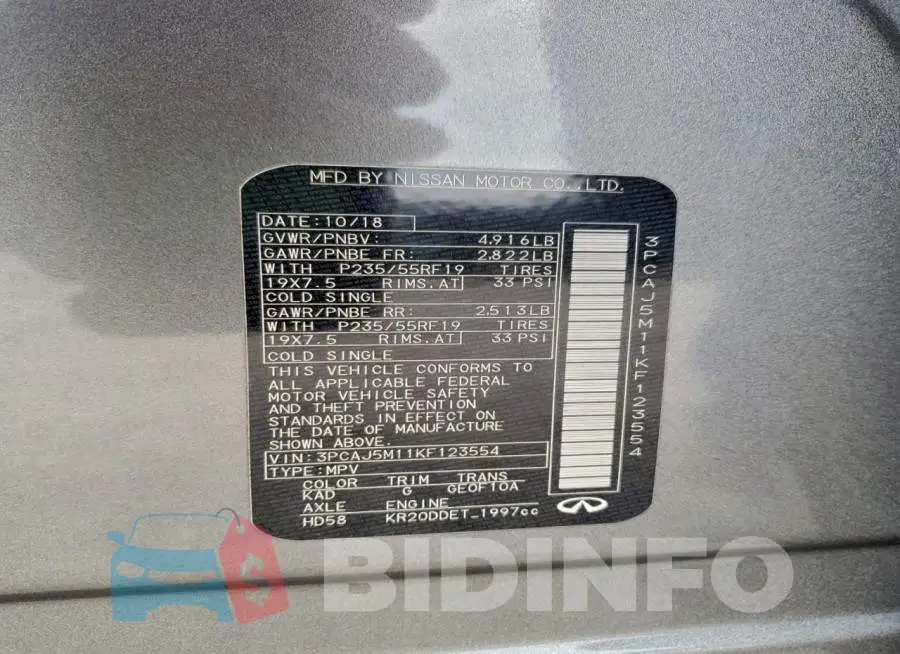 3PCAJ5M11KF123554 Photo# 14