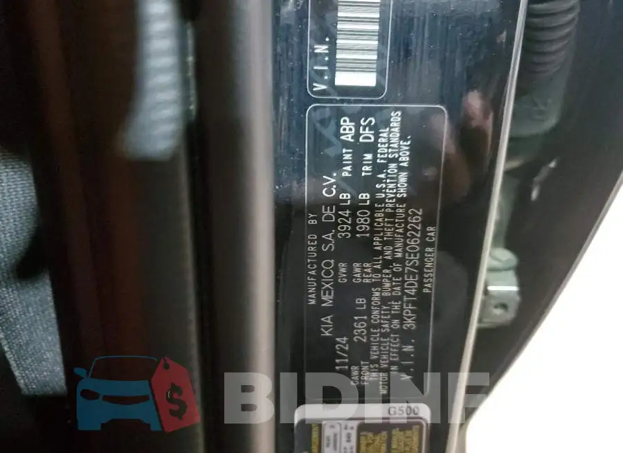 3KPFT4DE7SE062262 Photo# 13