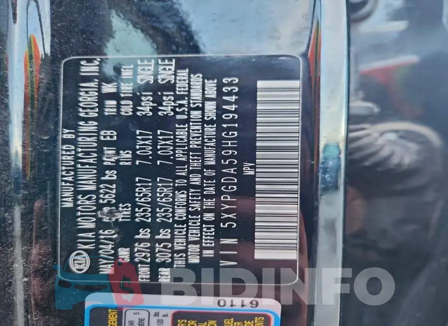 5XYPGDA59HG194433 Photo# 14