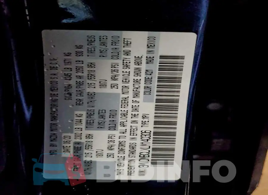 3MVDMBCLXLM140306 Photo# 13