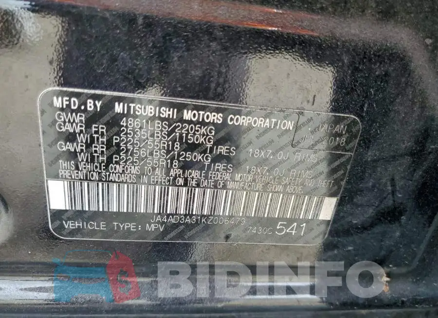 JA4AD3A31KZ006479 Photo# 13