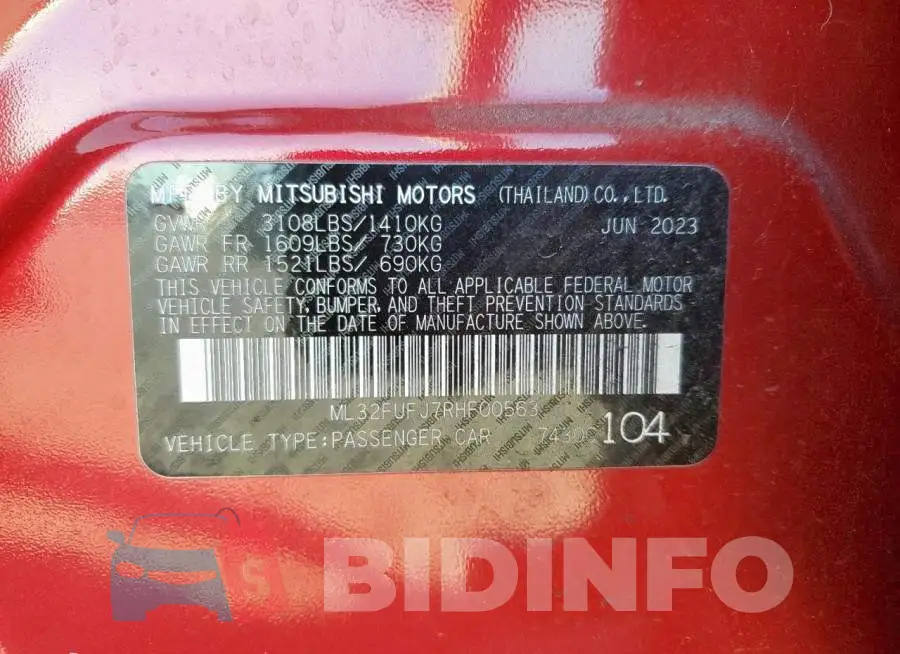 ML32FUFJ7RHF00563 Photo# 12