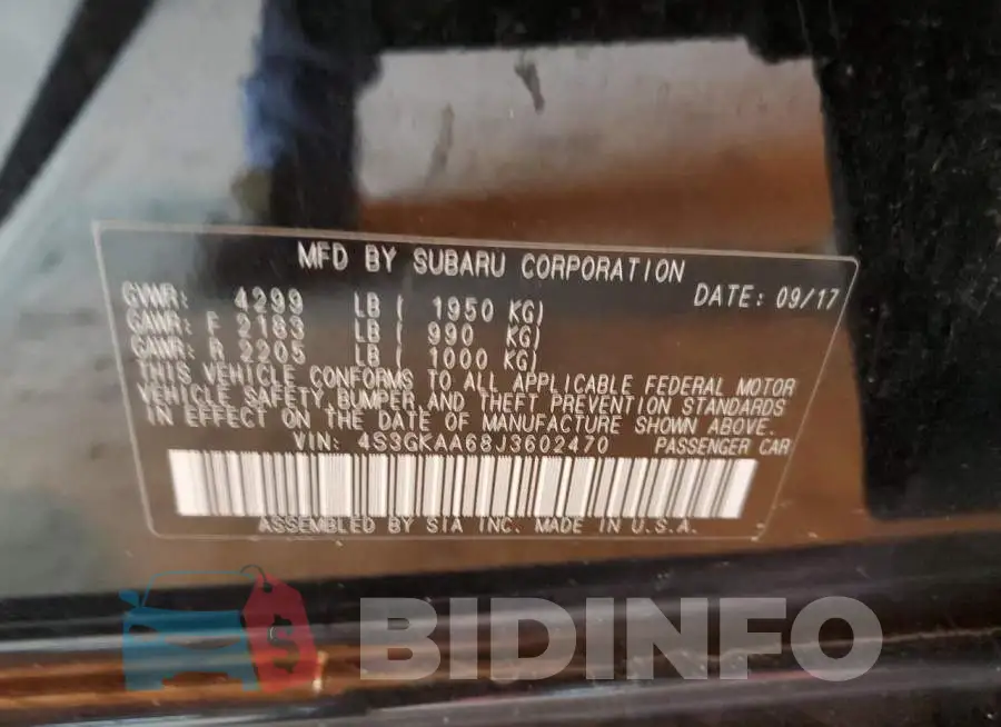 4S3GKAA68J3602470 Photo# 12