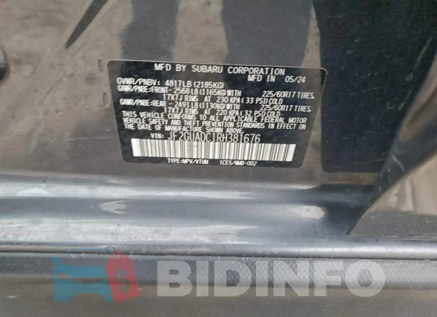 JF2GUADC1RH381676 Photo# 12