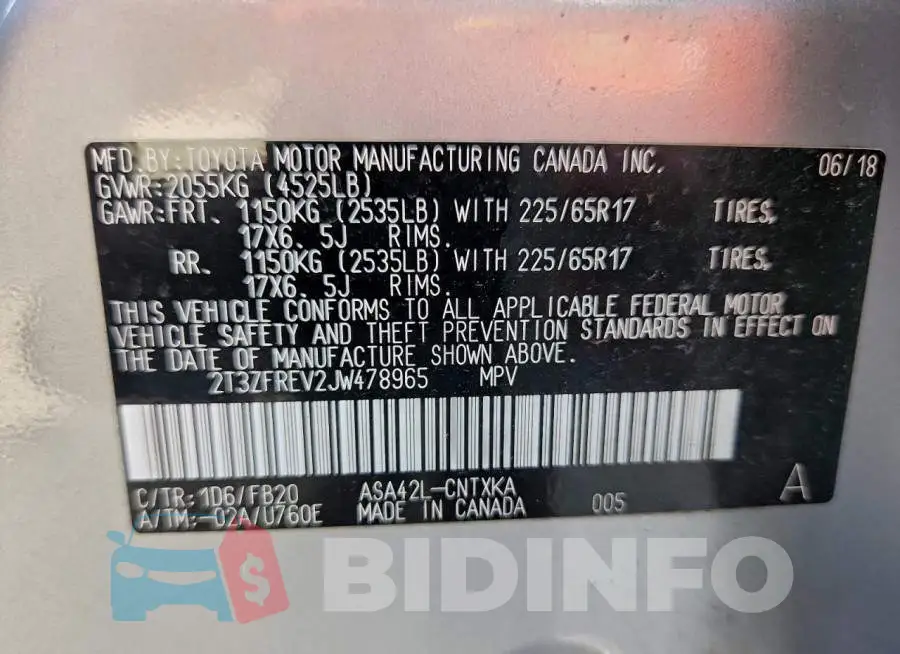 2T3ZFREV2JW478965 Photo# 13
