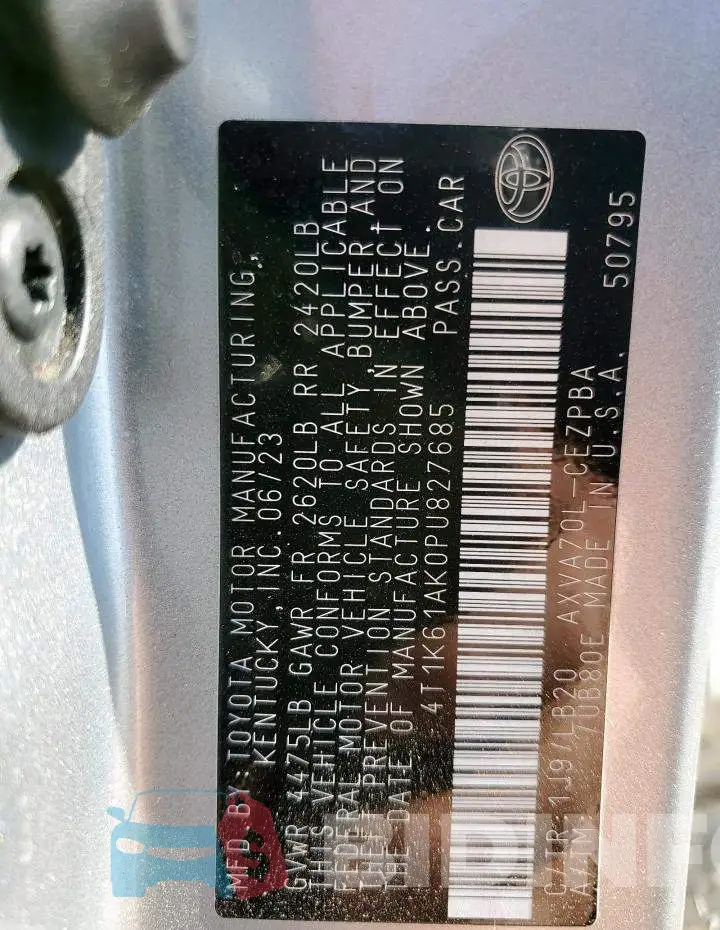 4T1K61AK0PU827685 Photo# 13