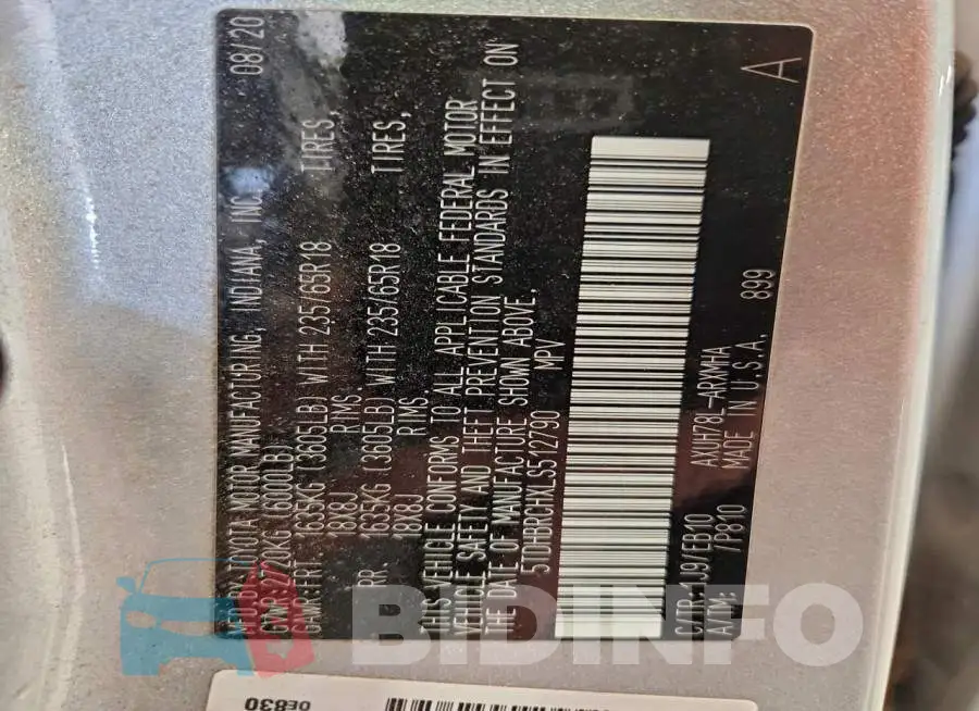 5TDHBRCHXLS512790 Photo# 14