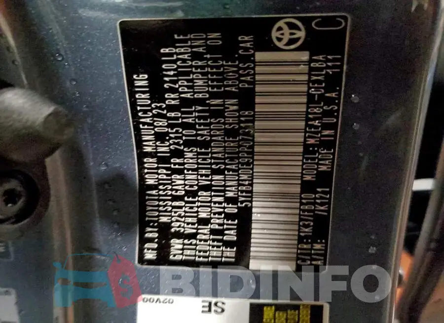 5YFB4MDE9PP073118 Photo# 12