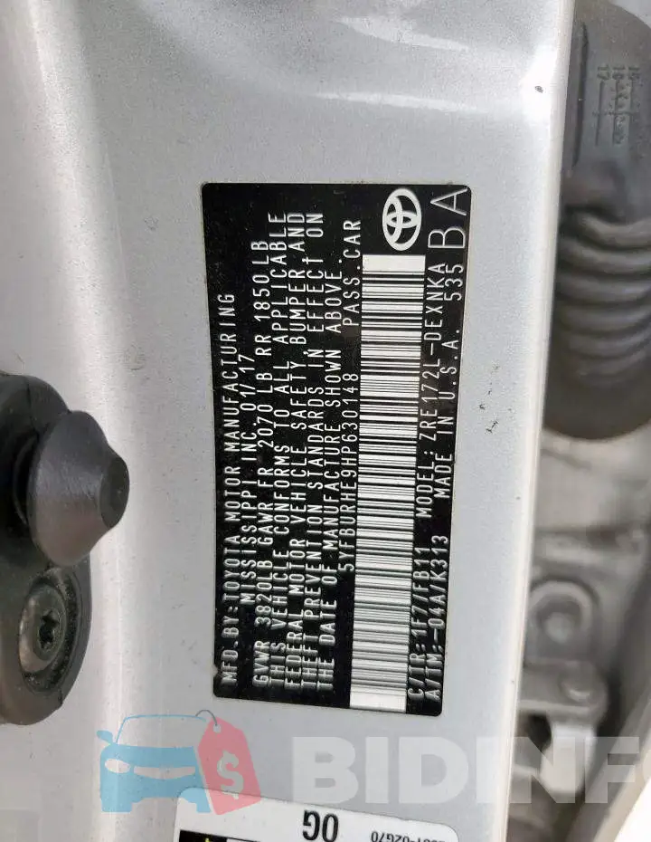 5YFBURHE9HP630148 Photo# 13