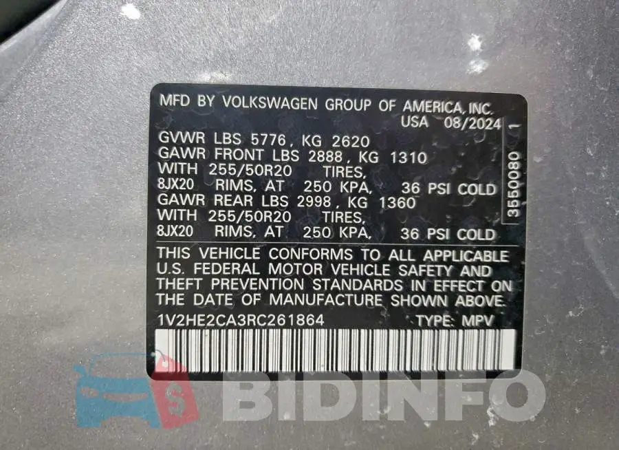 1V2HE2CA3RC261864 Photo# 13