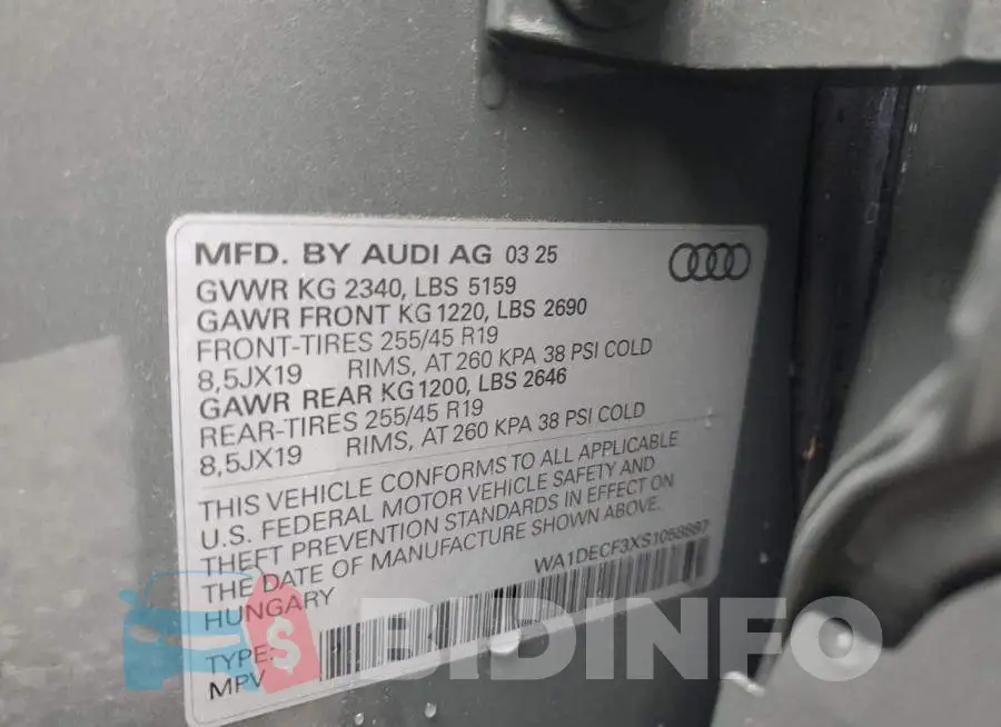 WA1DECF3XS1058887 Photo# 14