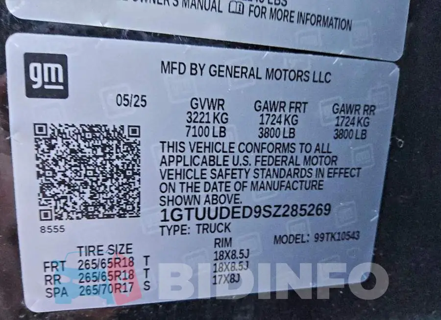 1GTUUDED9SZ285269 Photo# 12