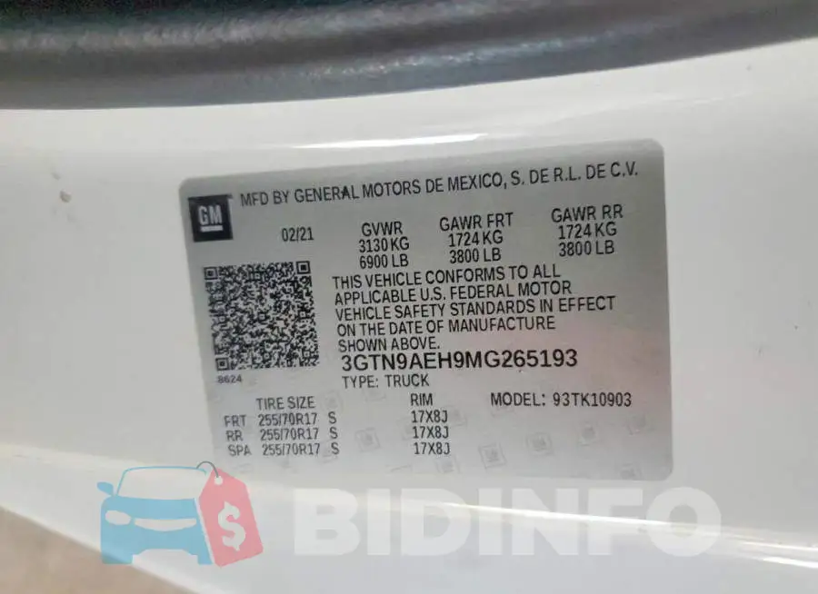3GTN9AEH9MG265193 Photo# 12