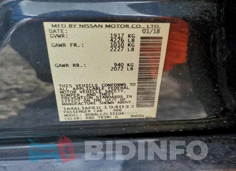 1N4AL3AP8JC194033 Photo# 13