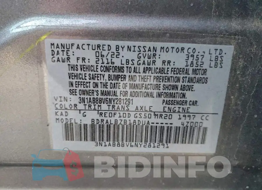 3N1AB8BV6NY281291 Photo# 12