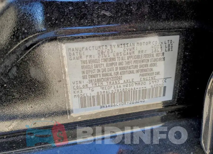3N1AB8CV0RY203240 Photo# 12