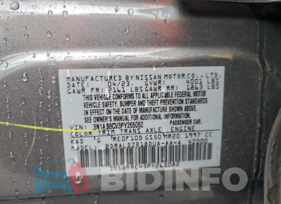 3N1AB8CV3PY265082 Photo# 12