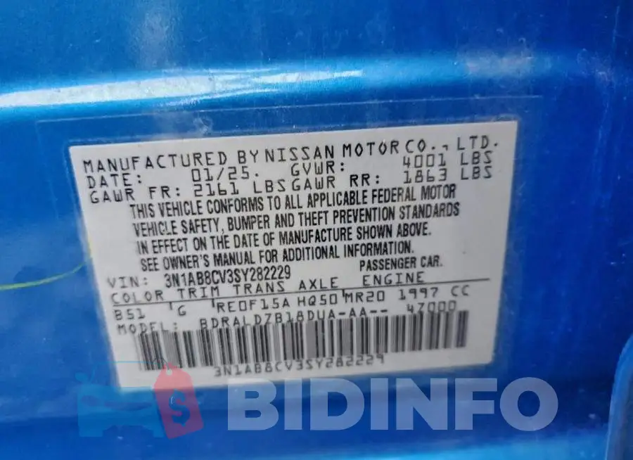 3N1AB8CV3SY282229 Photo# 13