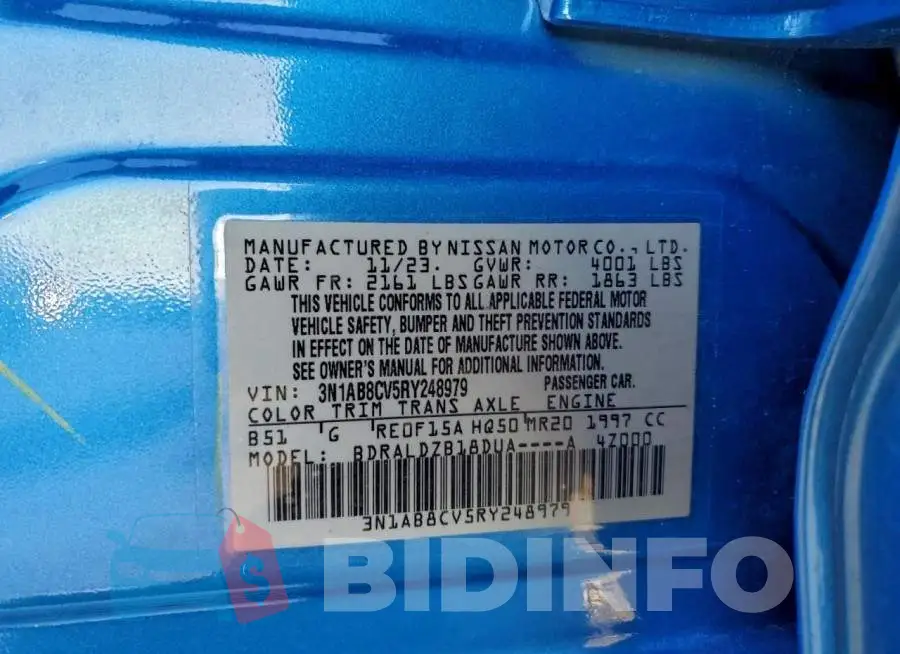 3N1AB8CV5RY248979 Photo# 12